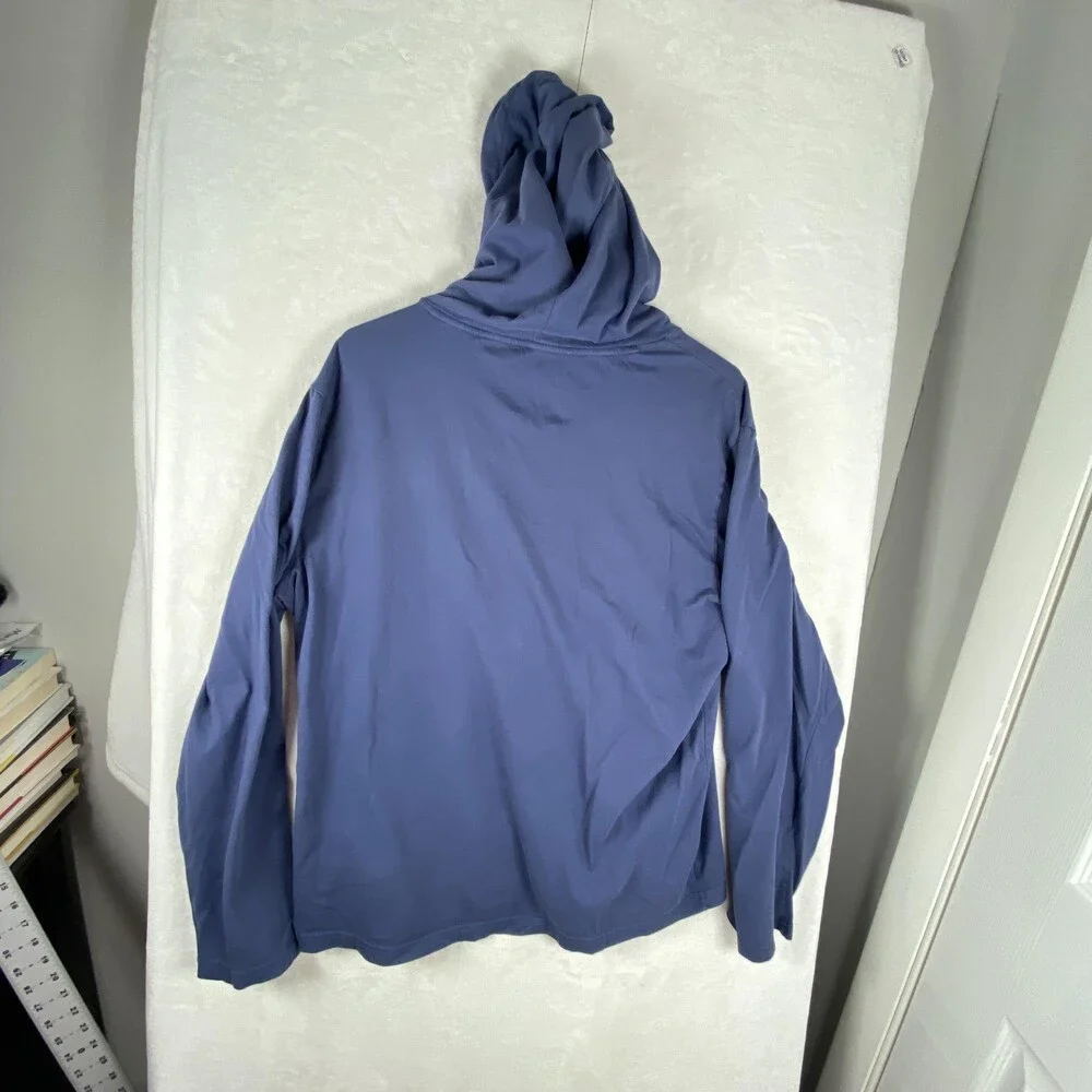 Polo Ralph Lauren Hoodie Mens Medium Blue Long Sleeve Lightweight Pullover Logo